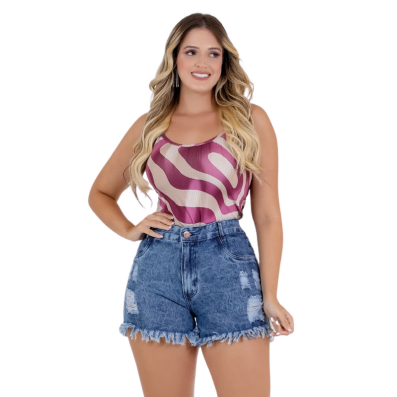 Kit 2 Shorts Jeans Femininos Destroyed: Estilo Desfiado