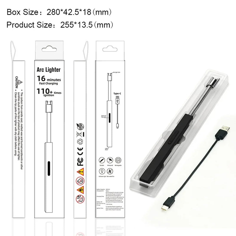 Isqueiro eletrico para fogão com carregamento usb, sem gás, sem chama, eletrônico.